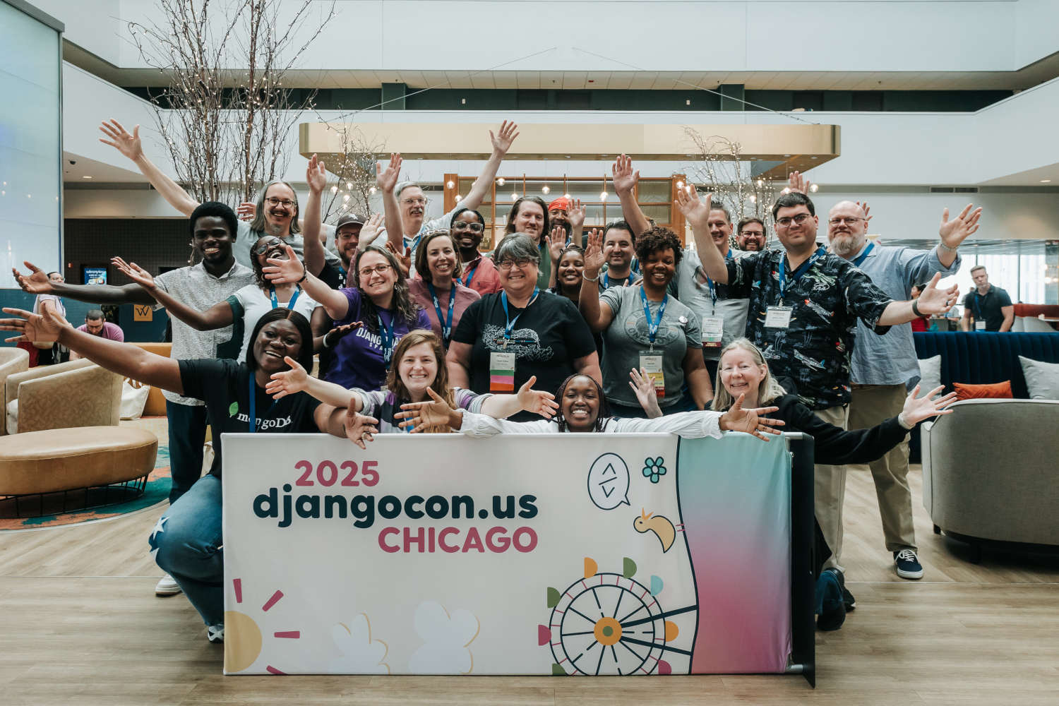 The organizer team at DjangoCon US 2025