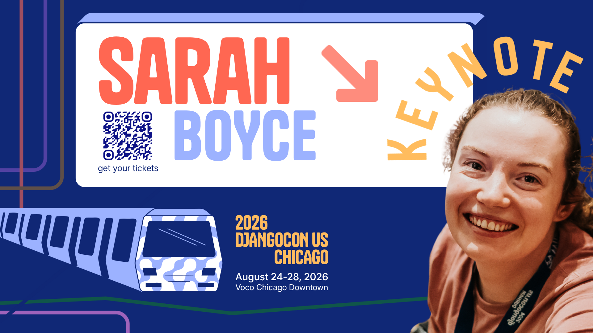 Announcing Sarah Boyce as a DjangoCon US 2026 keynote speaker